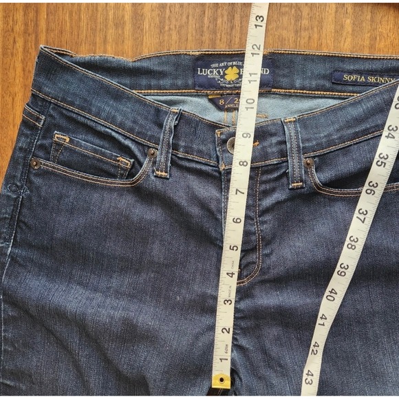Lucky Brand Sofia Skinny Jeans Dark Wash Ultra Curvy Fit Womens Size 8 - Picture 8 of 11